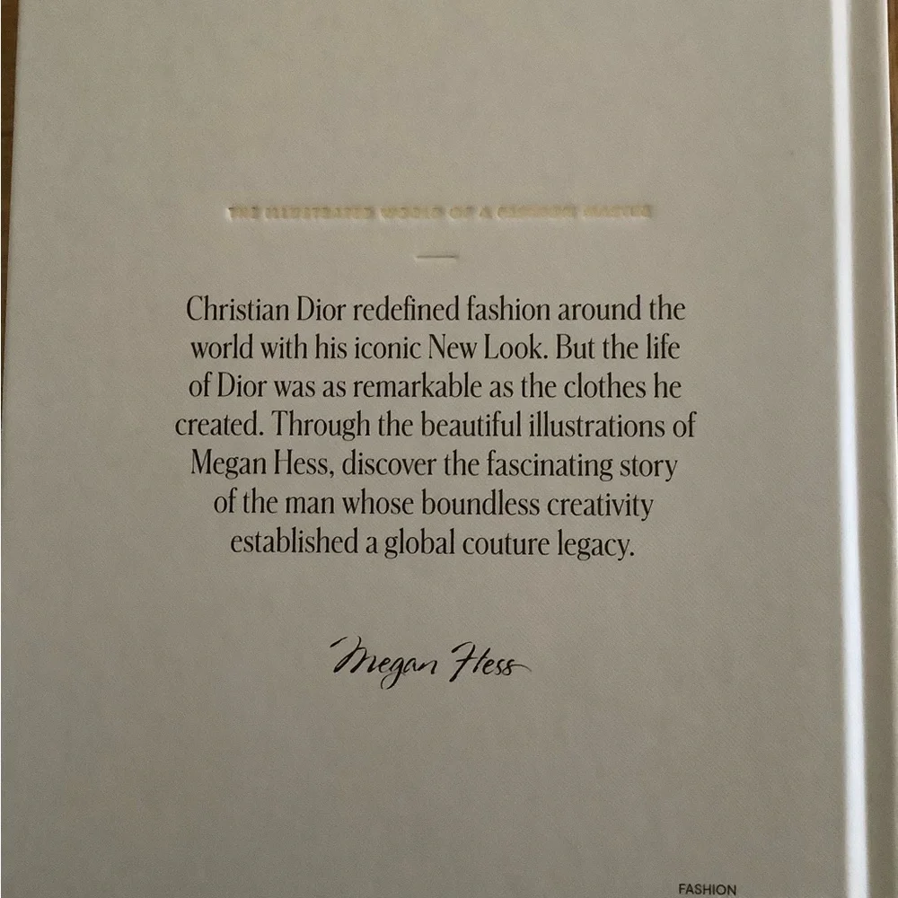 “Christian Dior”-Megan Hess. Hardcover Coffee Table Book. - Picture 2 of 6